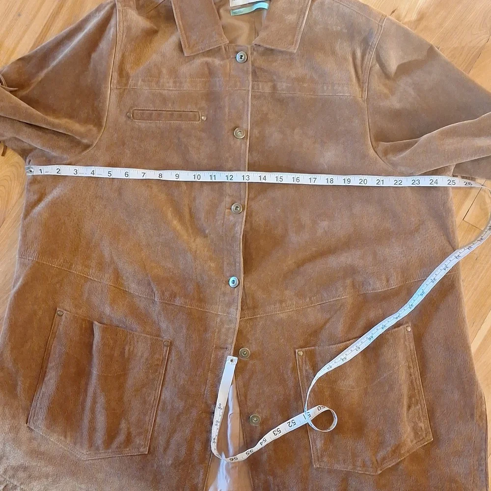 Anthropologie Danae fringe suede leather jacket size 2X western style shacket - Picture 11 of 12